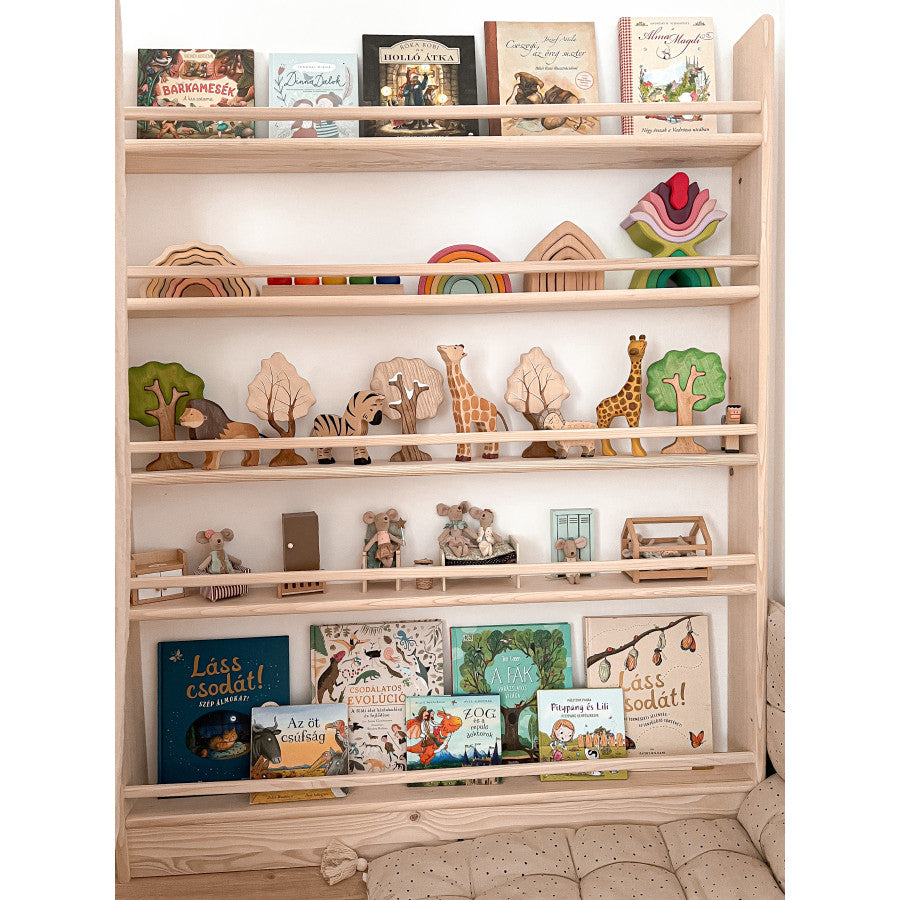 Kids Bookshelf 120x140cm Montessori-inspired