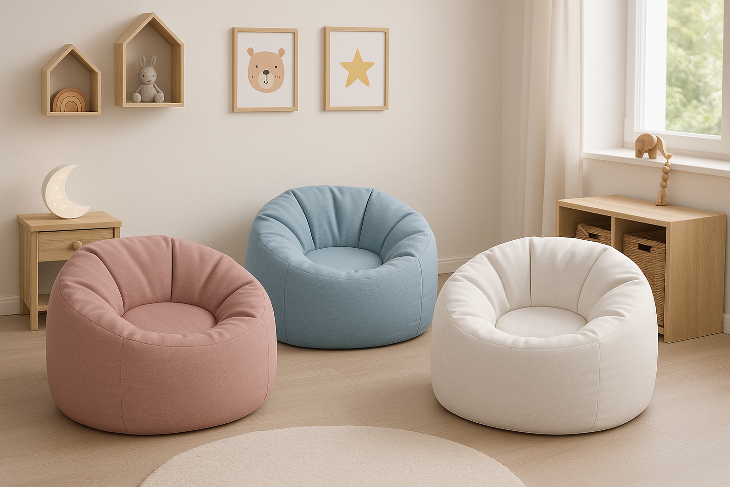 Floreo - Bean Bag Chair - Sky Blue
