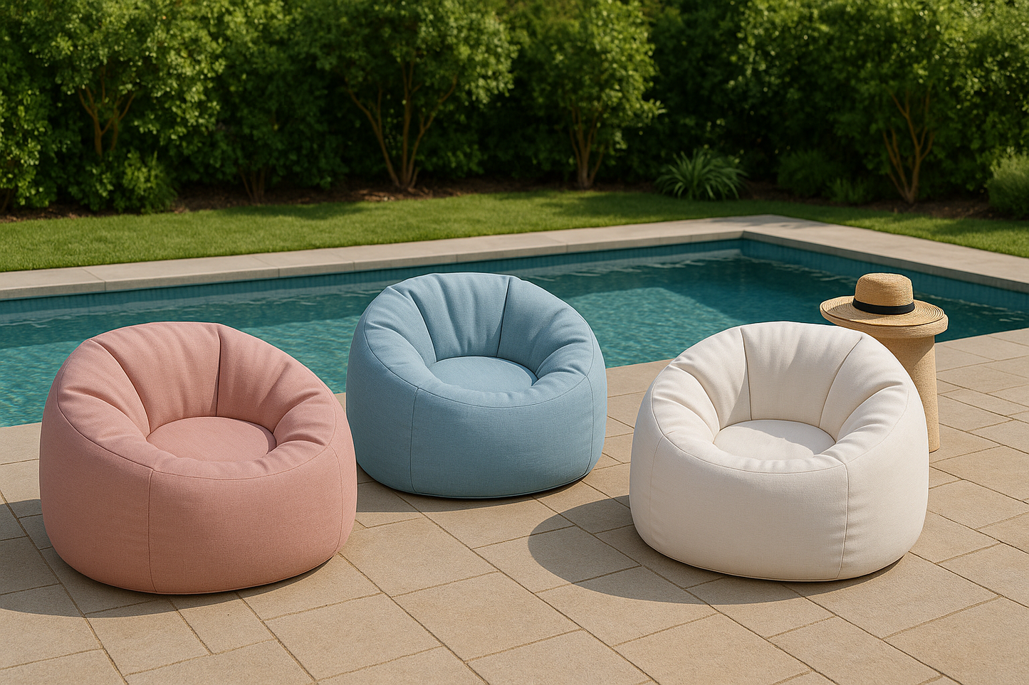 Floreo - Bean Bag Chair - Sky Blue