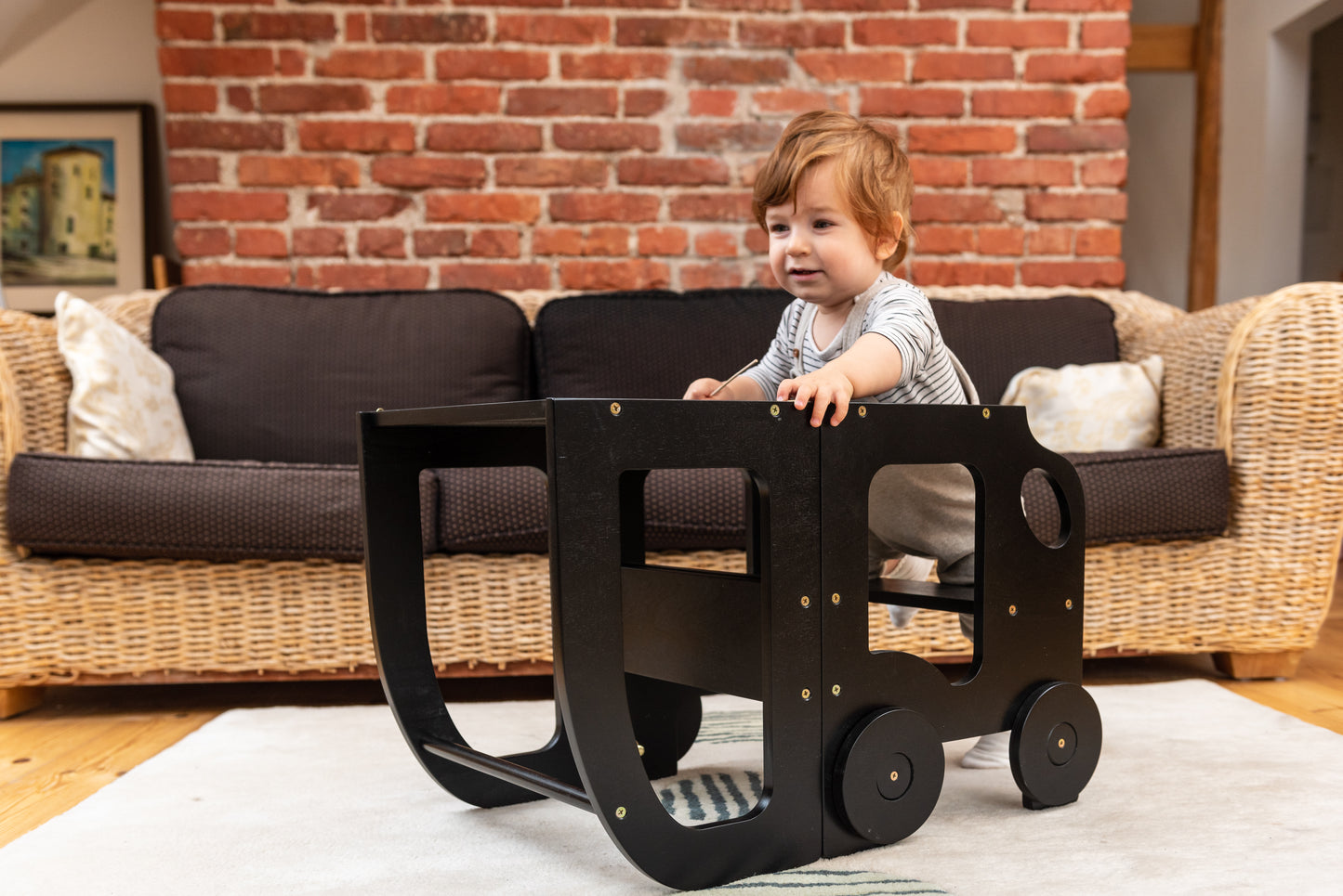 Tower Step stool 2in1 / Table. Little Car Kitchen step stool