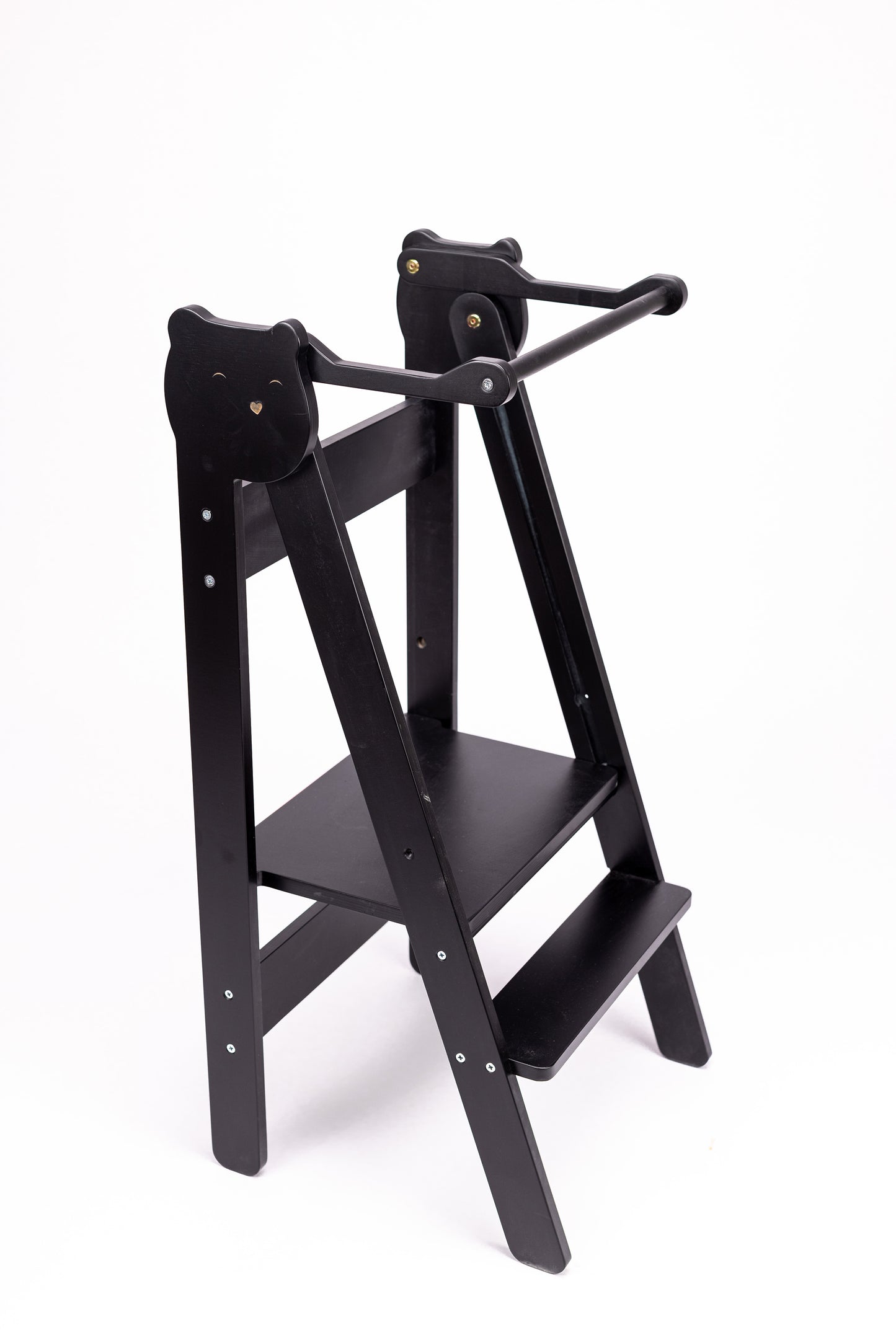 Foldable Kitchen Learning Tower - Removable Rail - Teddy Multicolor