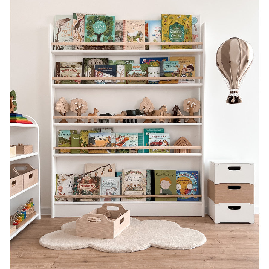Kids Bookshelf 120x140cm Montessori-inspired
