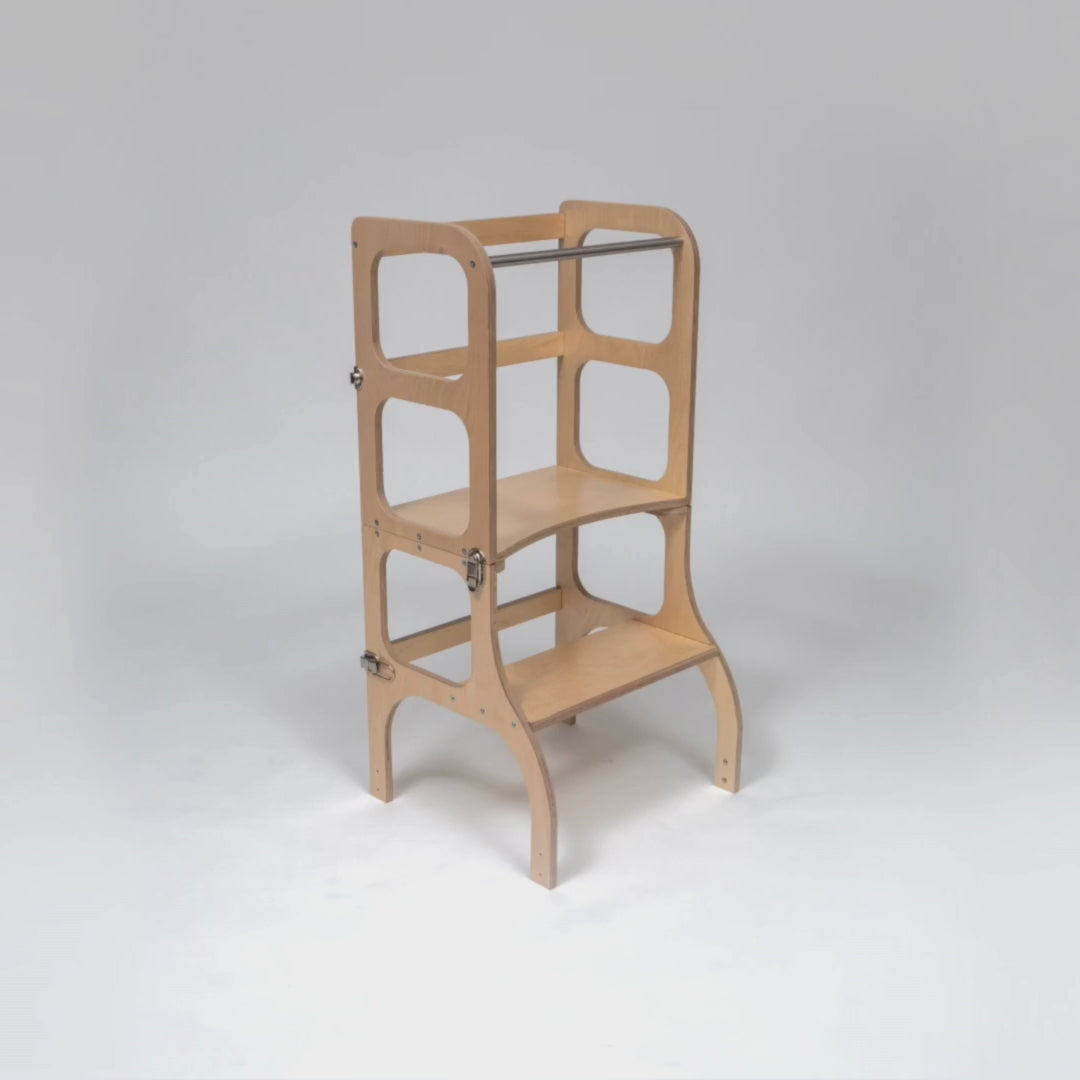 STEP'n'SITĀ® Convertible 2-in-1 Helper Tower/Table - Natural wood