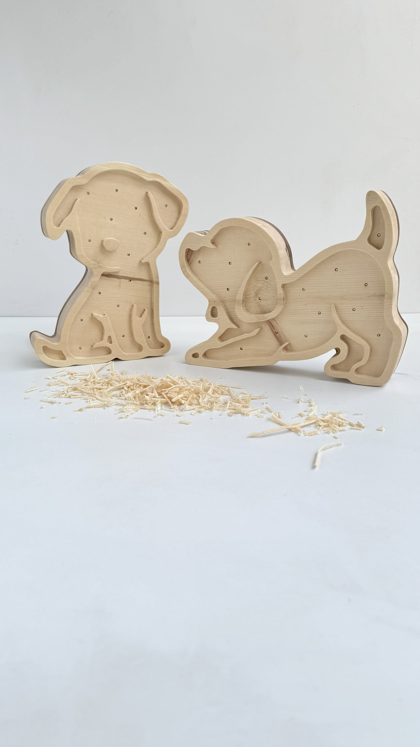 Mimila - Solid Cirmolo Wood Light - Bark 04 - Premium Handcrafted Design - Made in Italy