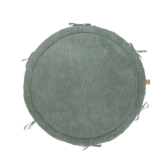 Baby Nest & Play Mat With Crib Bumper Braid - Olive Green