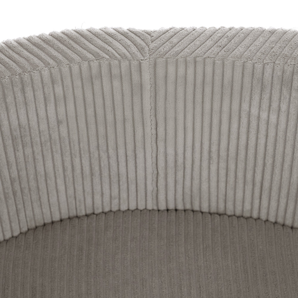 Piscine à balles pour enfants – Beige, ronde, velours côtelé, 90 x 30 cm, 200 balles incluses