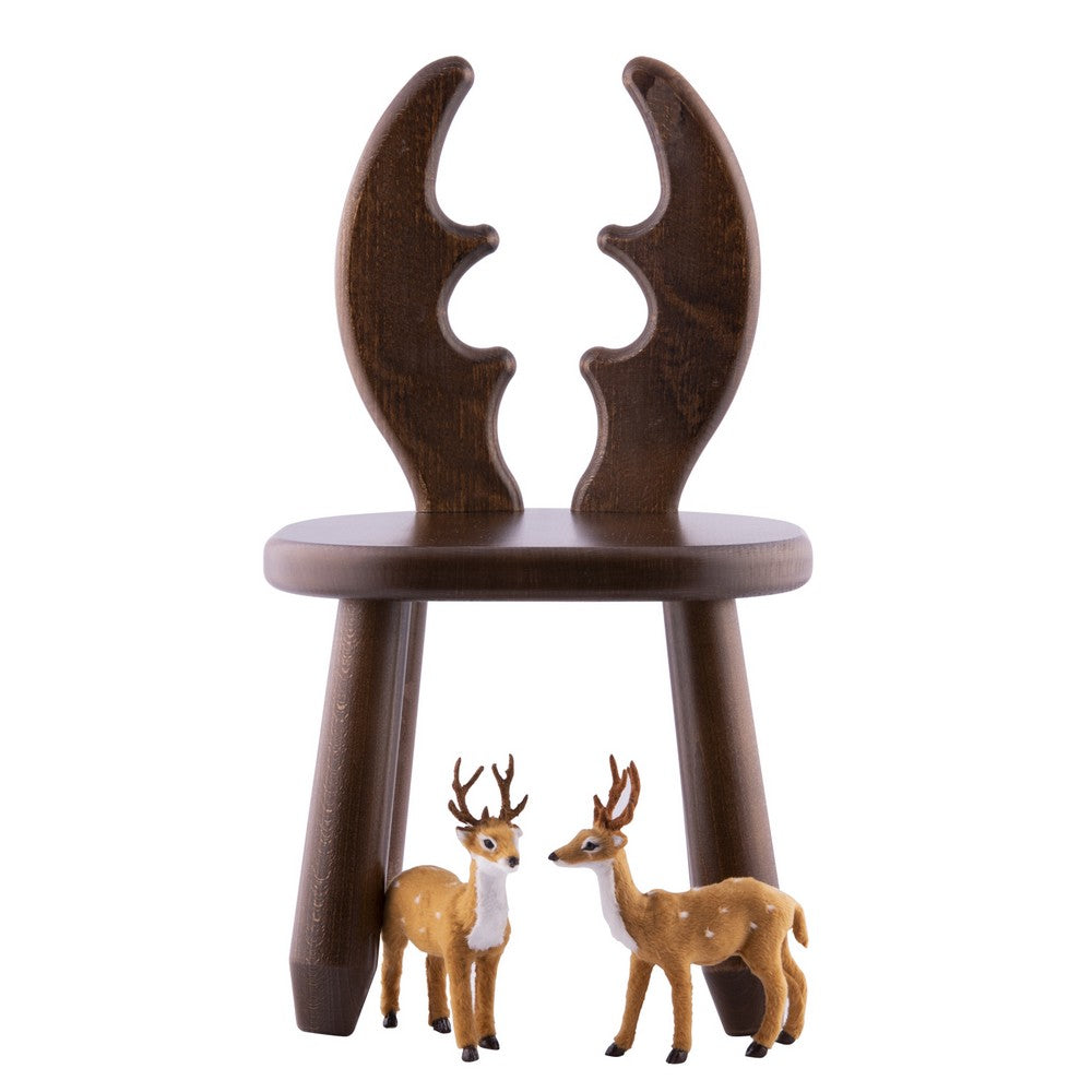 Kids Deer Chair - Solid Beech Wood - Montessori-inspired