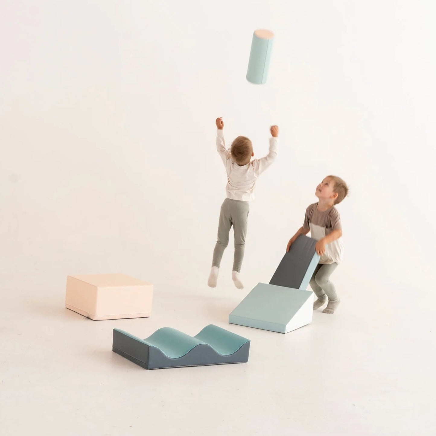 7 Soft Play Block Set - Light Pastel Discoverer