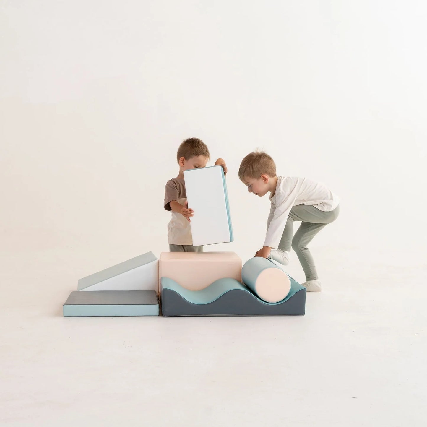 7 Soft Play Block Set - Light Pastel Discoverer
