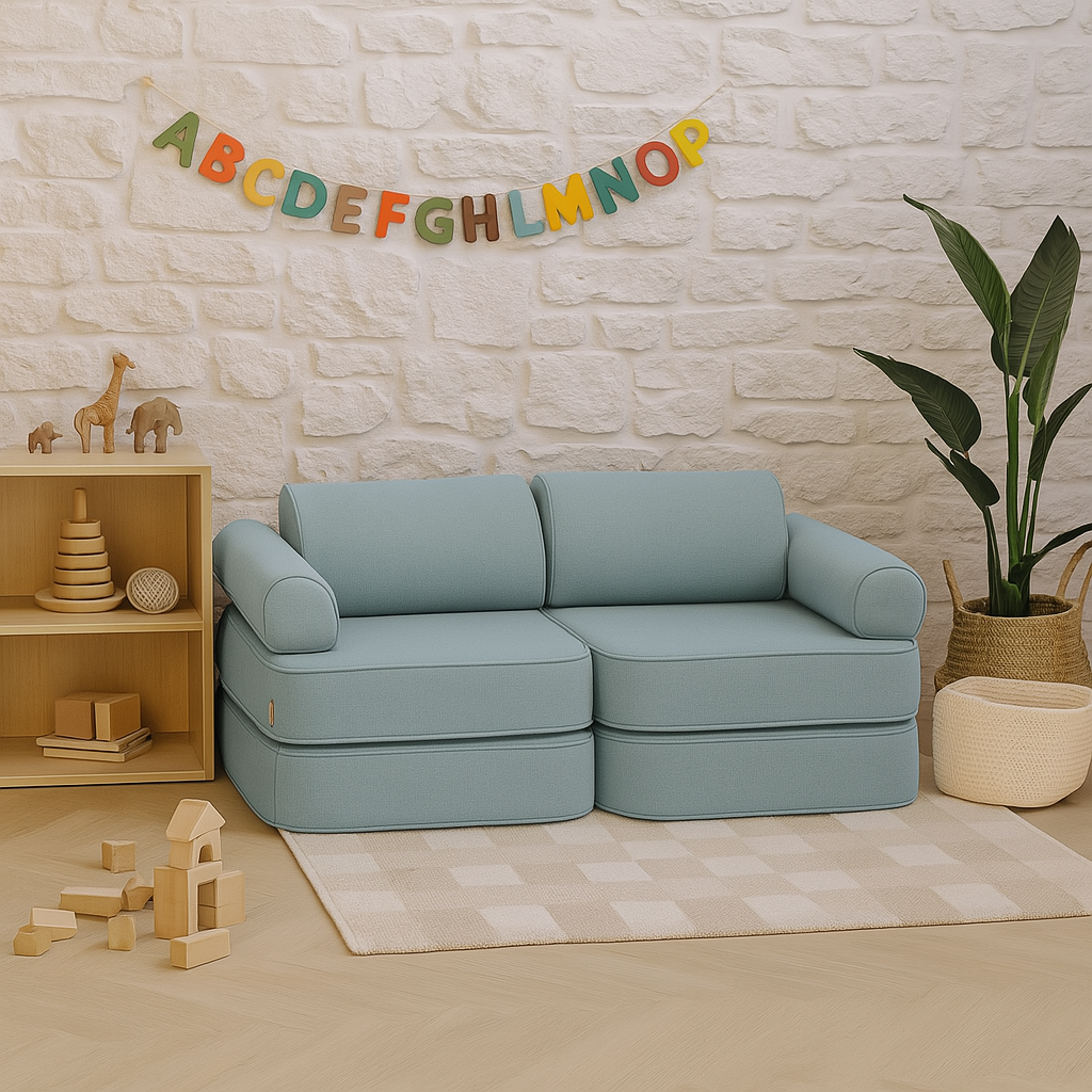 Outzy Pocket Sofa For Children - Indoor/Outdoor - Cloudberry Sky Blue