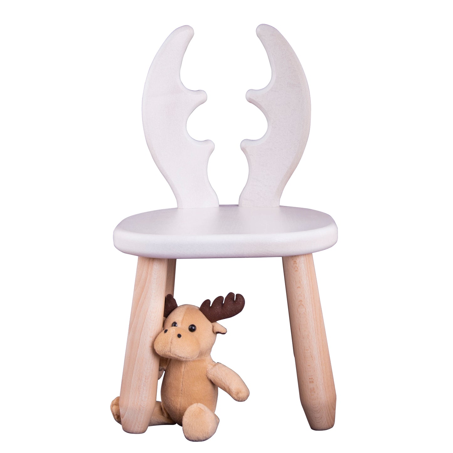 Kids Deer Chair - Solid Beech Wood - Montessori-inspired