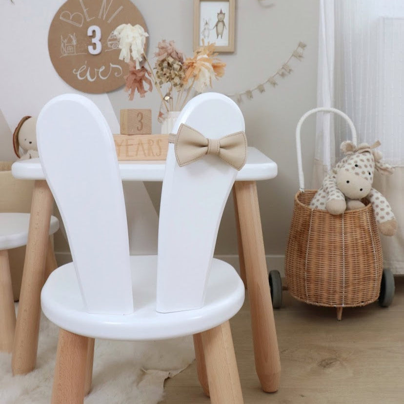 Kids Bunny Chair - Solid Beech Wood - Montessori-inspired