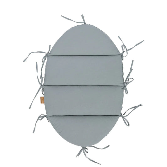 Baby Nest With Braided Bumper - Olive Green