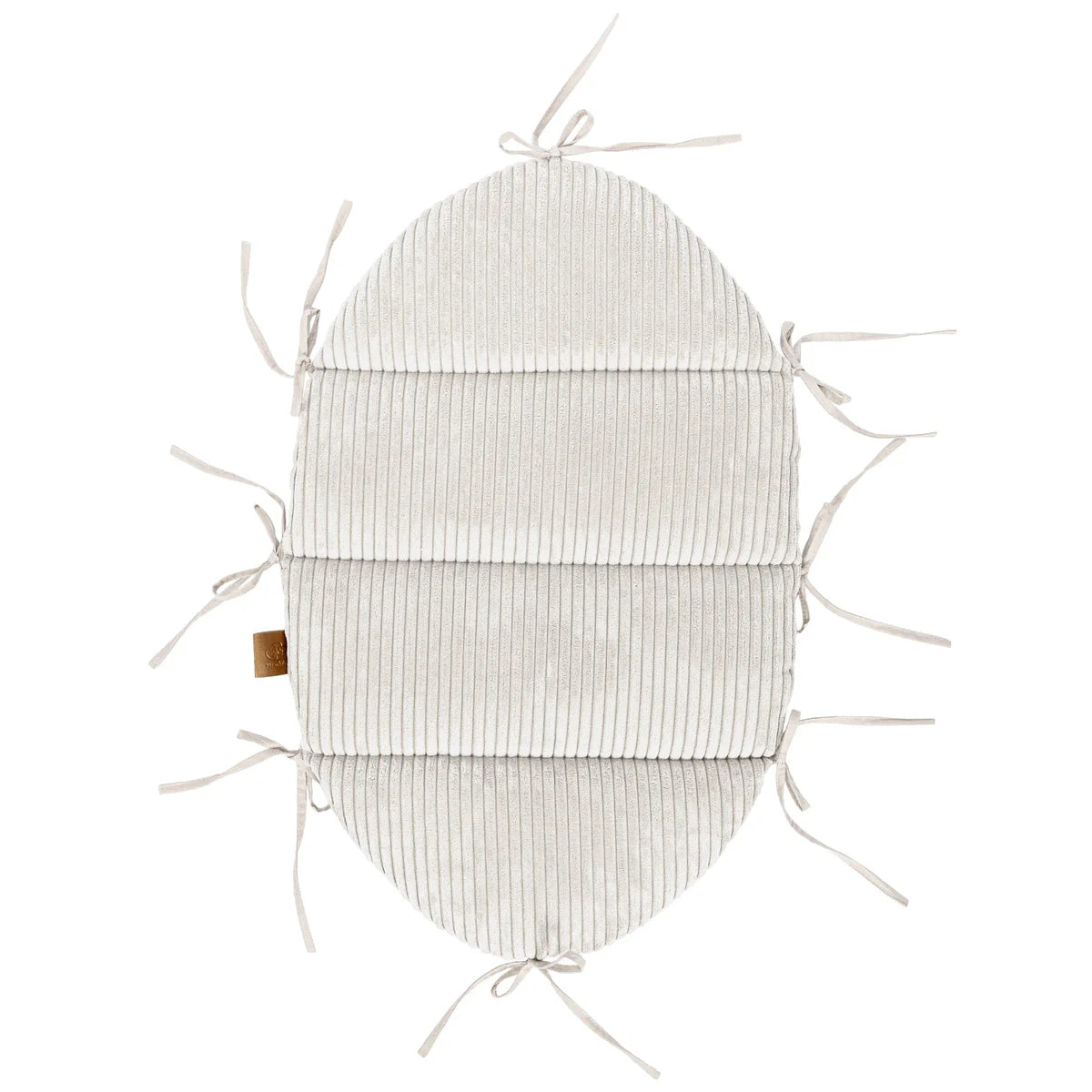 Baby Nest With Braided Bumper - Vanilla