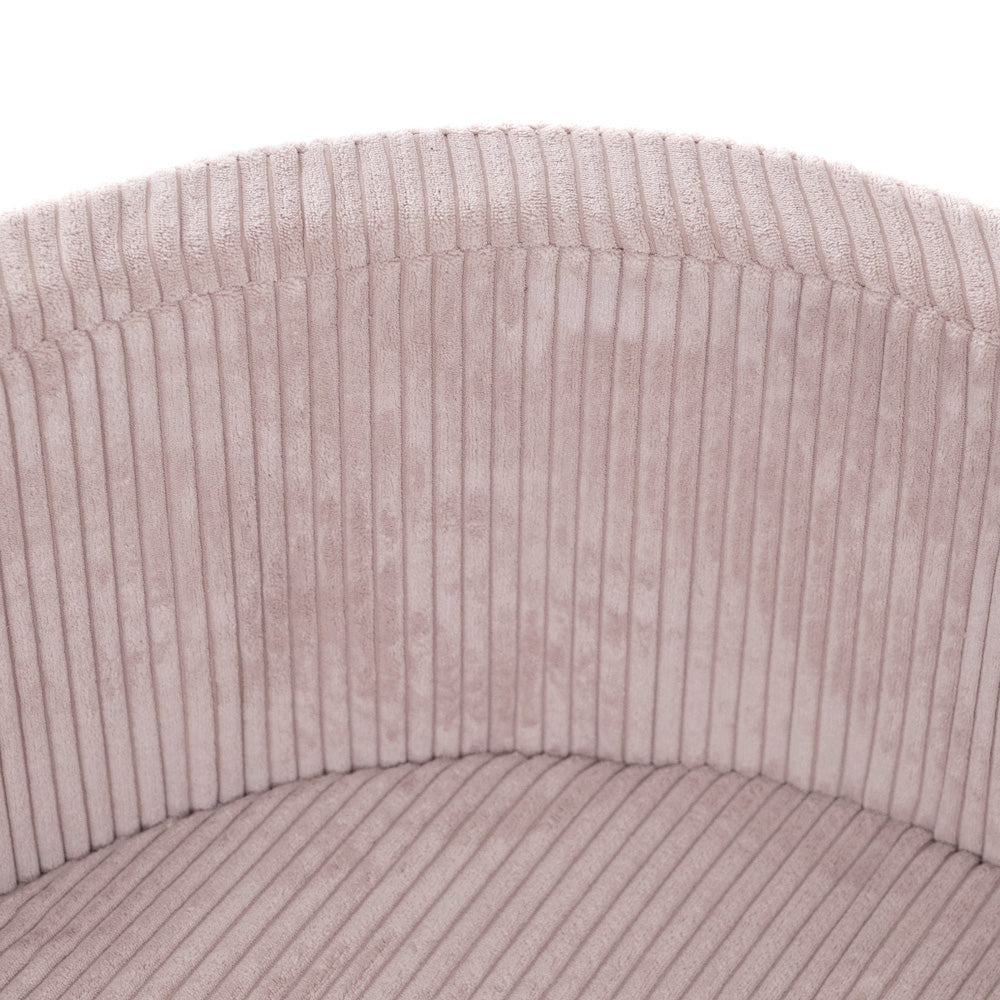 Piscine à balles pour enfants – Rose, ronde, velours côtelé, 90 x 30 cm, 200 balles incluses