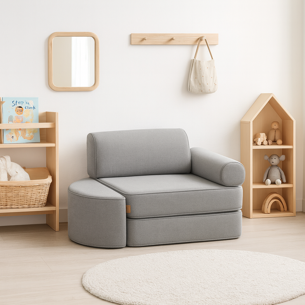 Outzy Small Pocket Sofa For Children - Indoor/Outdoor - Fog Gray