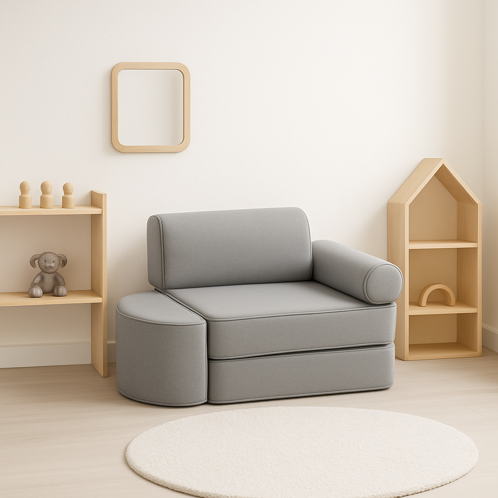 Outzy Small Pocket Sofa For Children - Indoor/Outdoor - Fog Gray