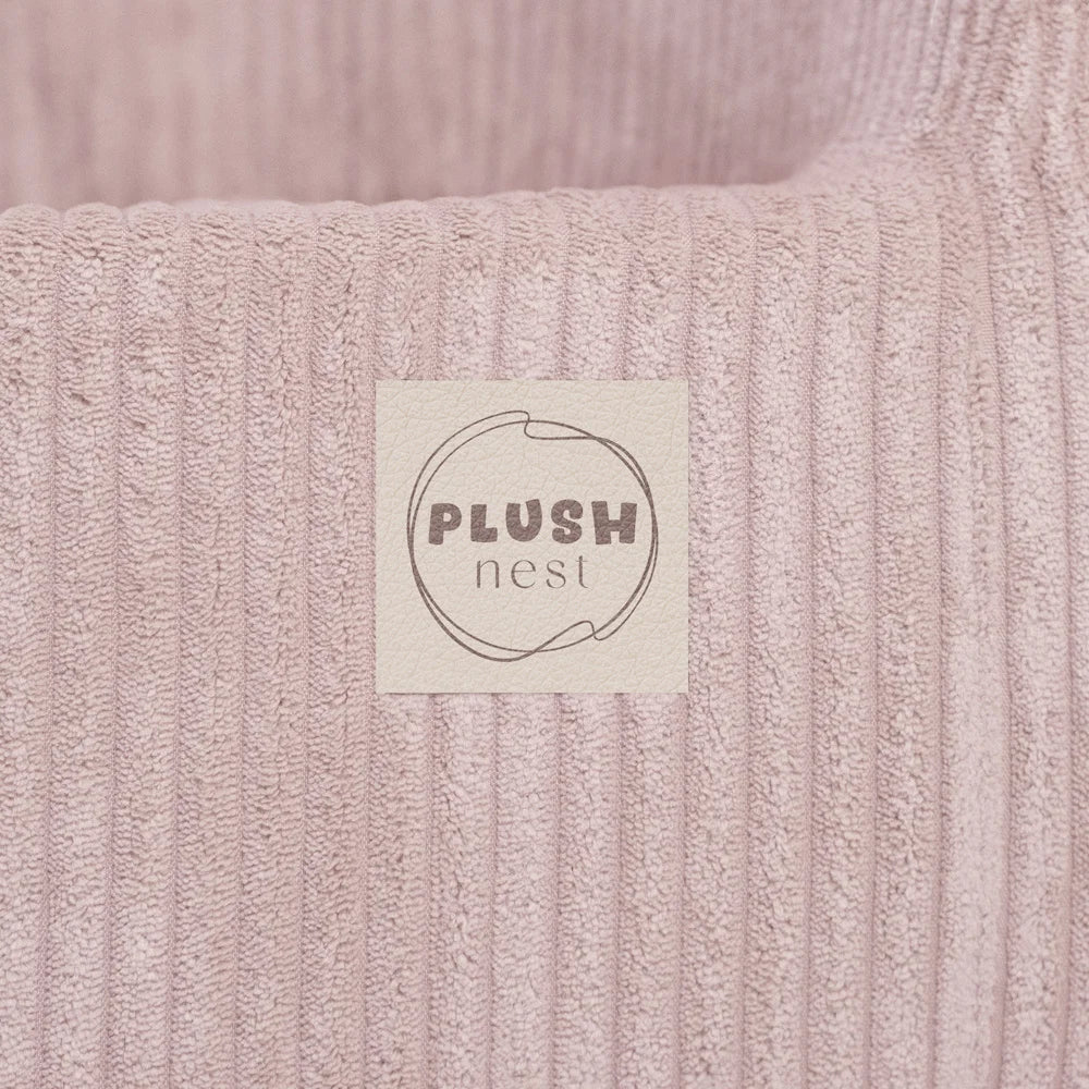 Petit fauteuil moelleux - Velours cÎtelé premium - Rose