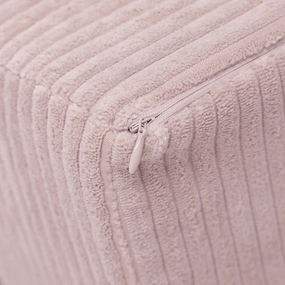 Petit fauteuil moelleux - Velours cÎtelé premium - Rose