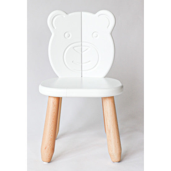Kids Bear Chair - Solid Beech Wood - Montessori-inspired