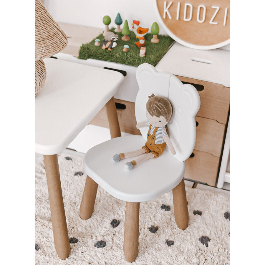 Kids Bear Chair - Solid Beech Wood - Montessori-inspired