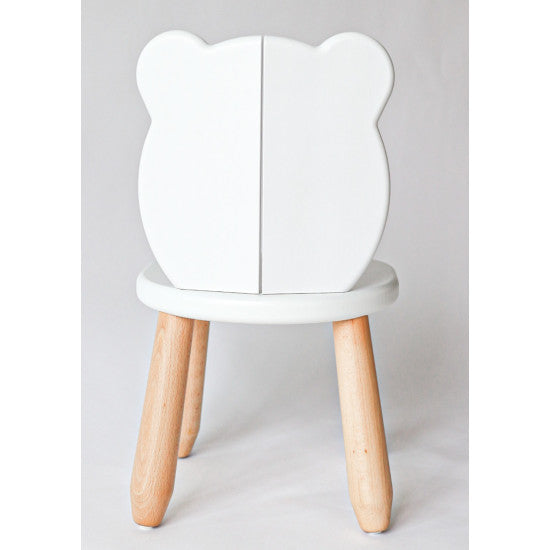 Kids Bear Chair - Solid Beech Wood - Montessori-inspired