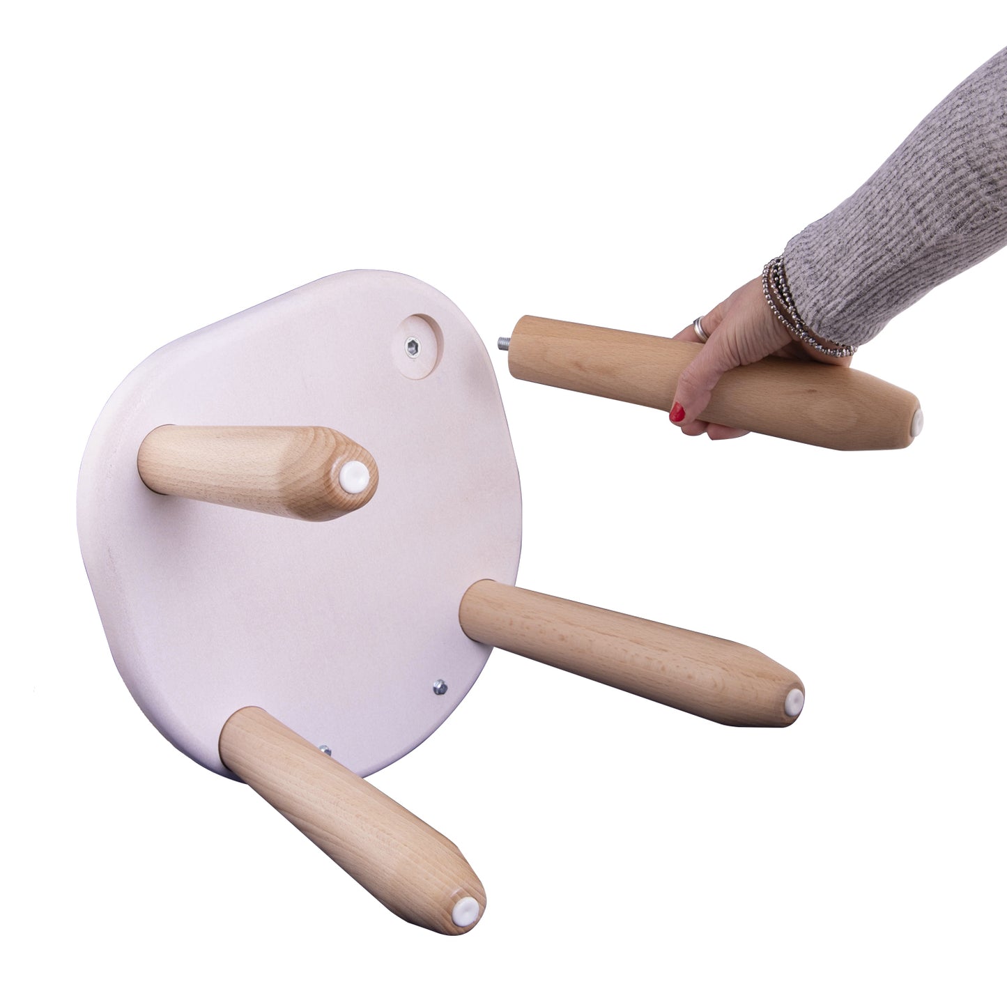 Kids’ Stool - Solid Beech Wood - Montessori-Inspired