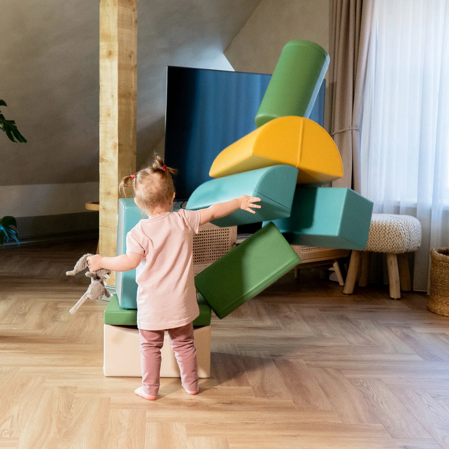 8 Soft Play Block Set - Multicolor Adventurer