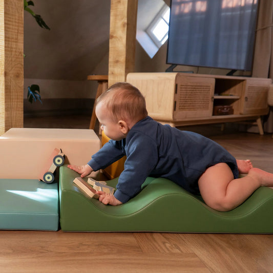 7 Soft Play Block Set - Pastel Turquoise Discoverer