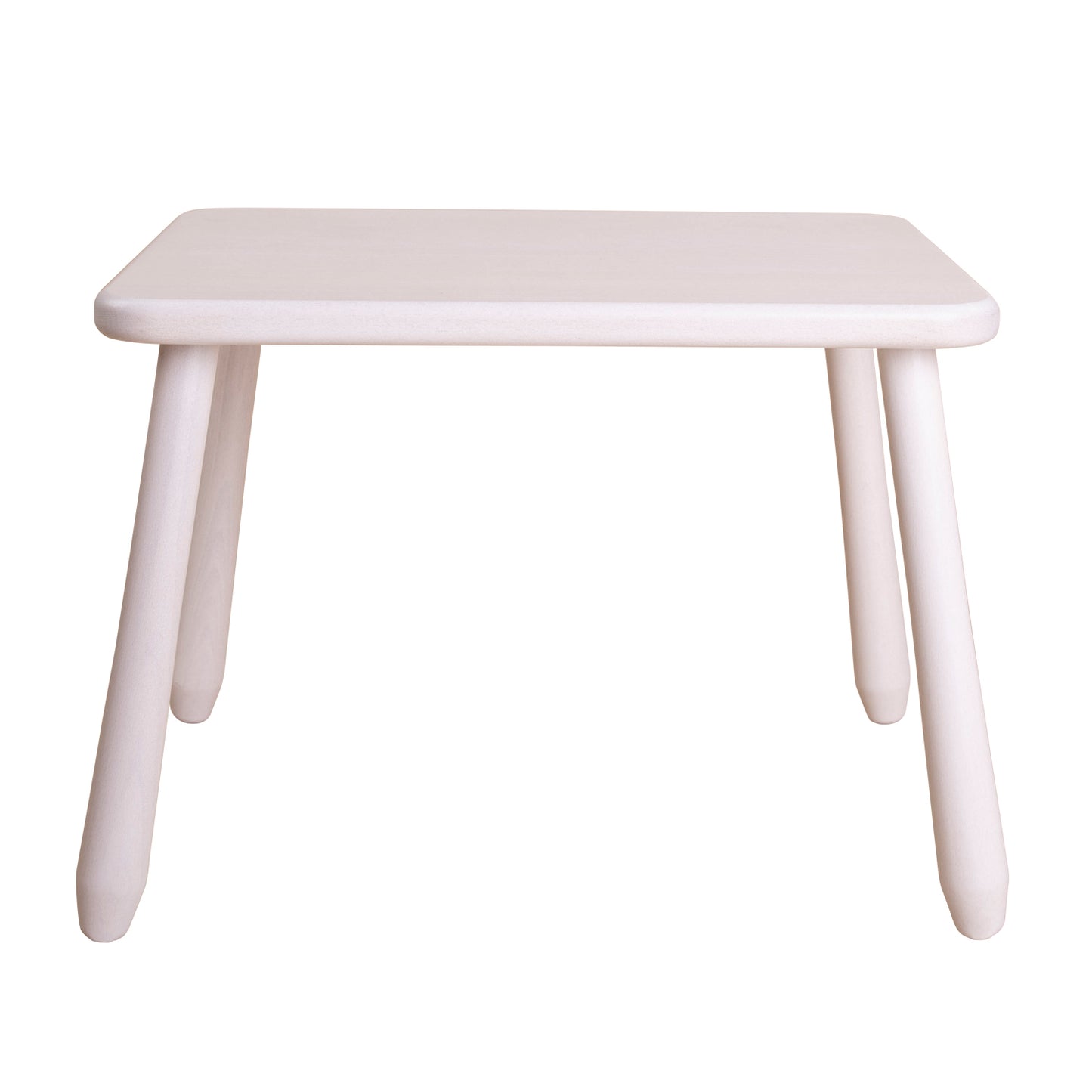 Kids Table - Solid Beech Wood - 60×50 cm, Height 40 cm - Montessori-inspired