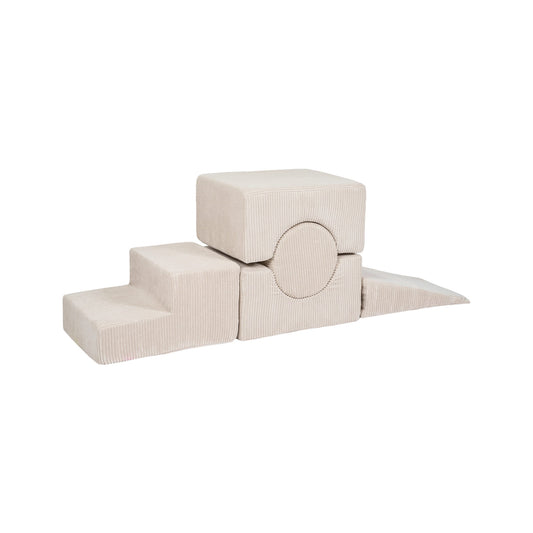 Briques tactiques 5 blocs - Terrain de jeu souple - Écru