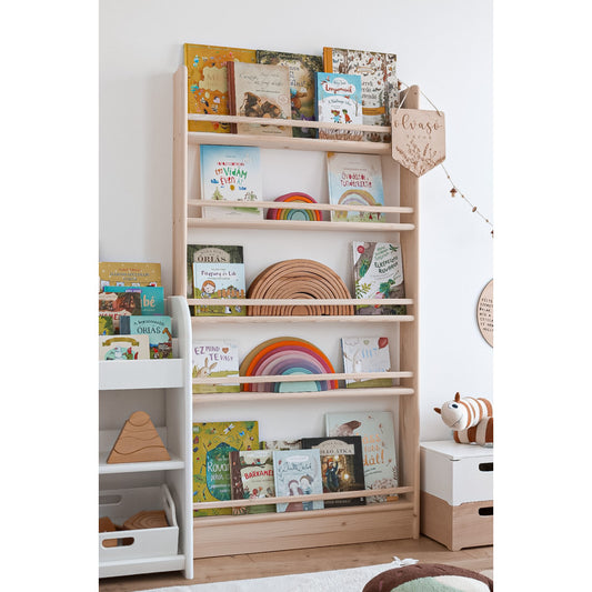 Kids Bookshelf 80x140cm Montessori-inspired
