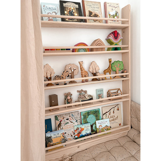 Kids Bookshelf 120x140cm Montessori-inspired
