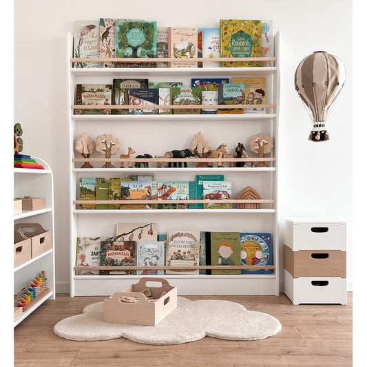 Kids Bookshelf 120x140cm Montessori-inspired
