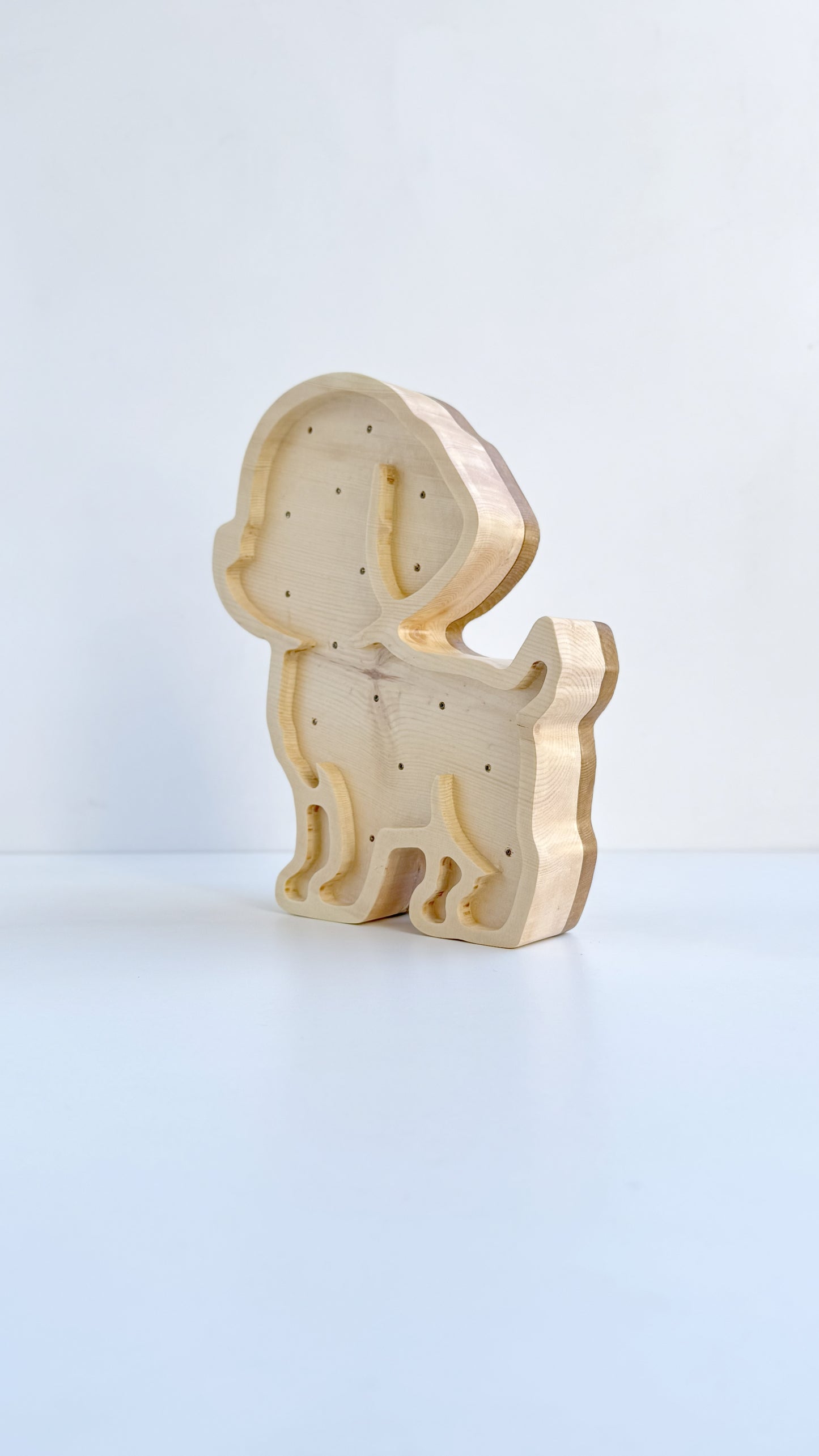 Mimila - Solid Cirmolo Wood Light -  Bark 04 - Premium Handcrafted Design - Made in Italy