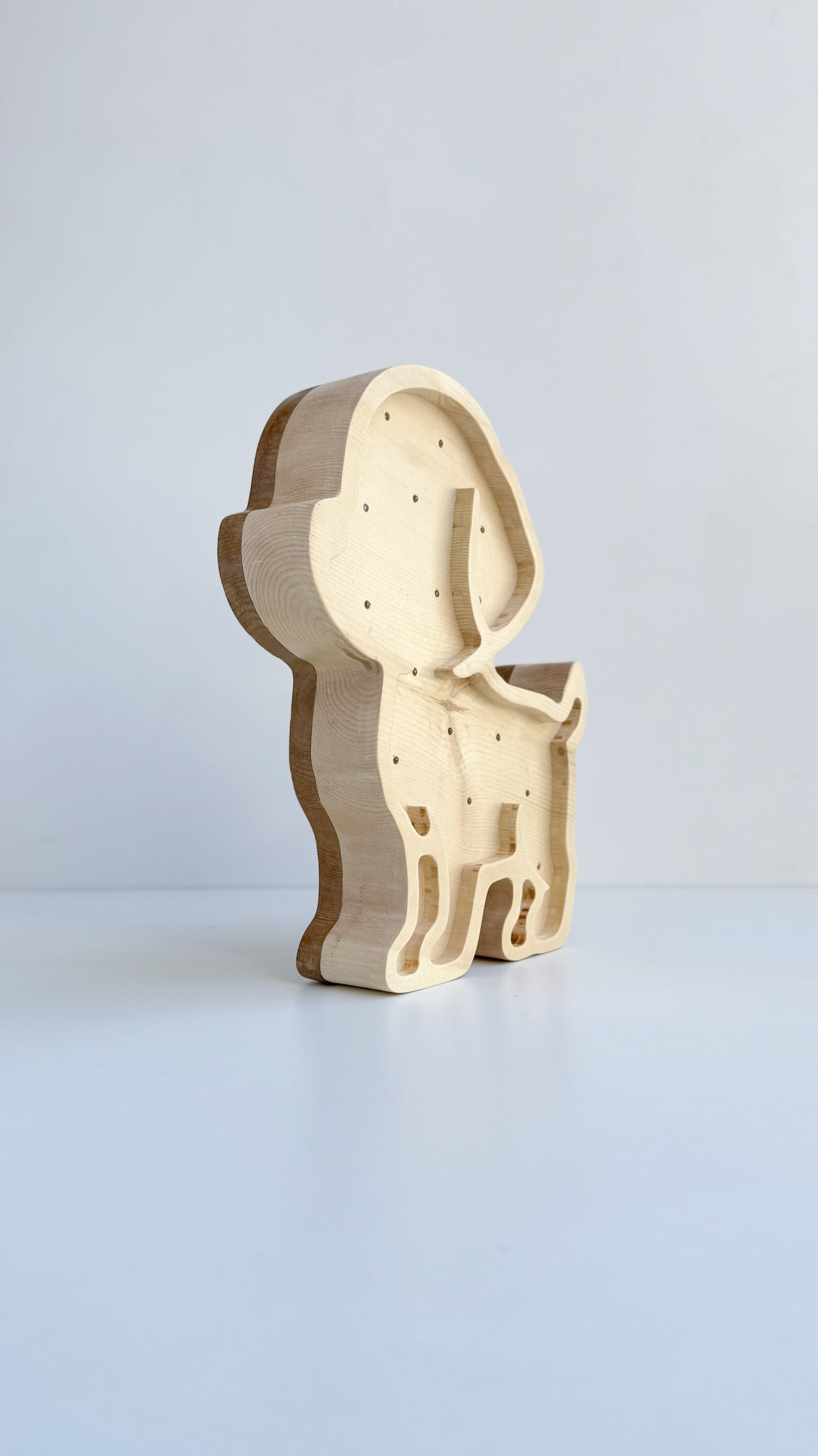 Mimila - Solid Cirmolo Wood Light -  Bark 04 - Premium Handcrafted Design - Made in Italy