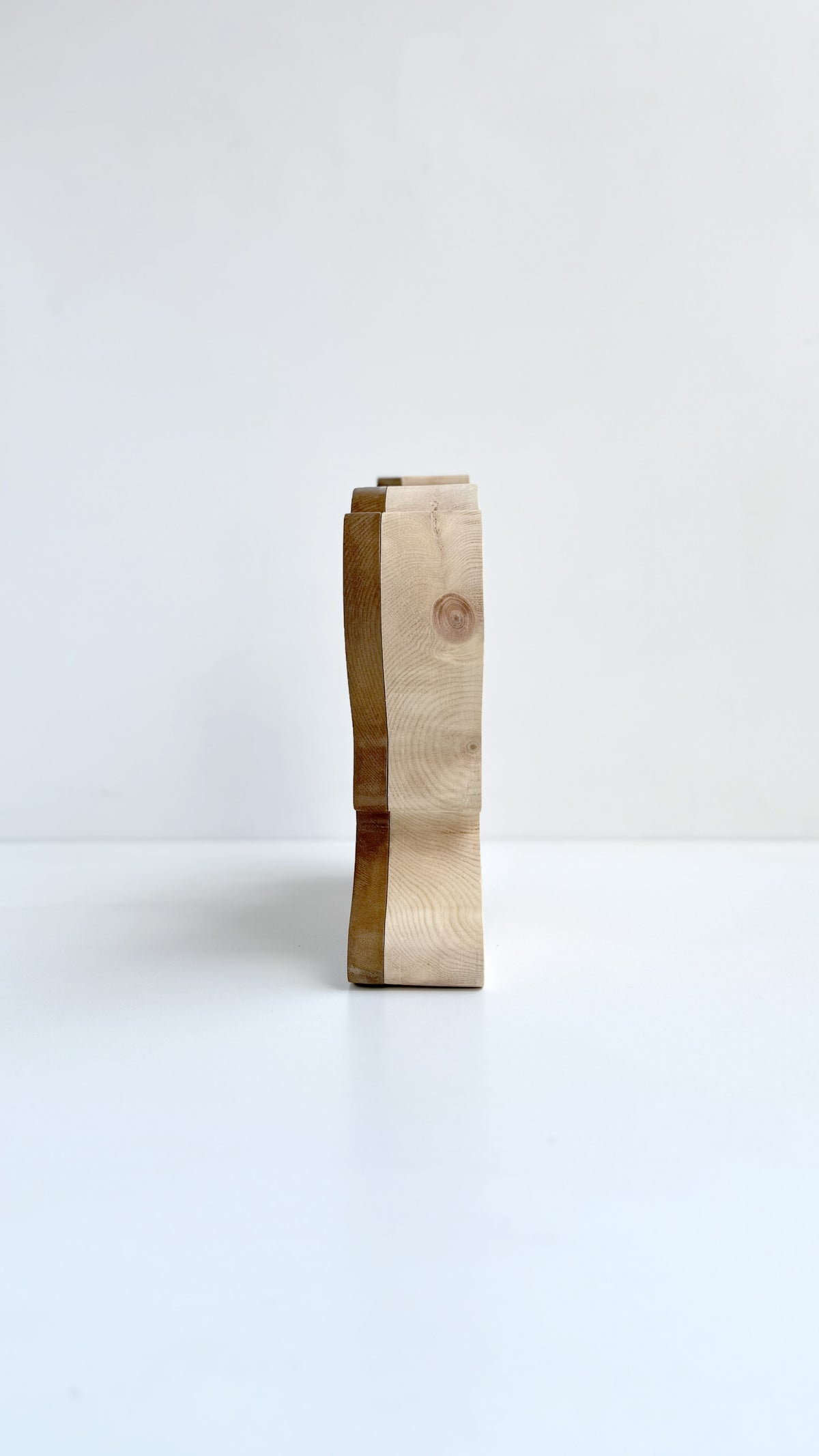 Mimila - Solid Cirmolo Wood Light -  Bark 02 - Premium Handcrafted Design - Made in Italy