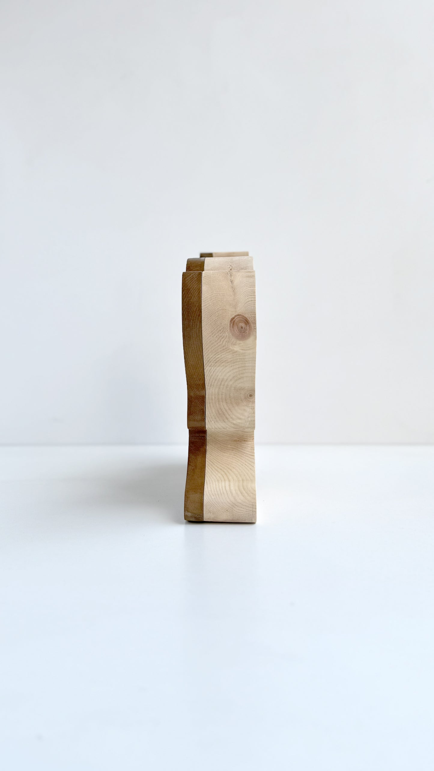 Mimila - Solid Cirmolo Wood Light -  Bark 02 - Premium Handcrafted Design - Made in Italy