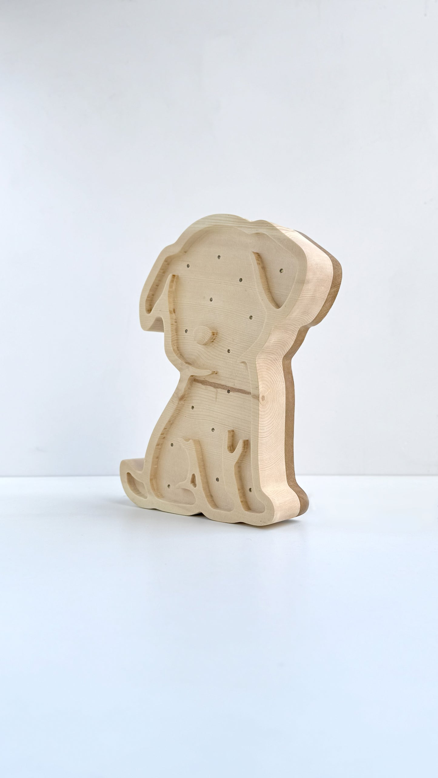 Mimila - Solid Cirmolo Wood Light -  Bark 03 - Premium Handcrafted Design - Made in Italy