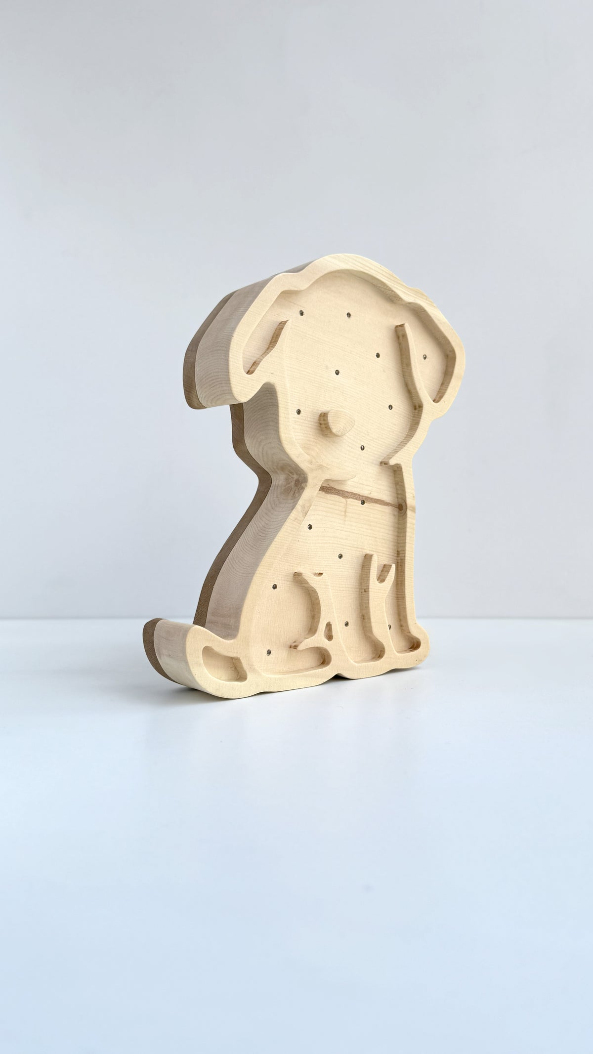 Mimila - Solid Cirmolo Wood Light -  Bark 03 - Premium Handcrafted Design - Made in Italy