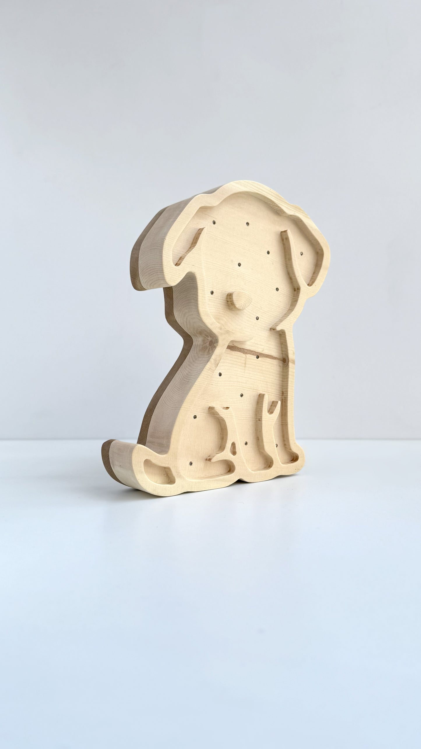 Mimila - Solid Cirmolo Wood Light -  Bark 03 - Premium Handcrafted Design - Made in Italy