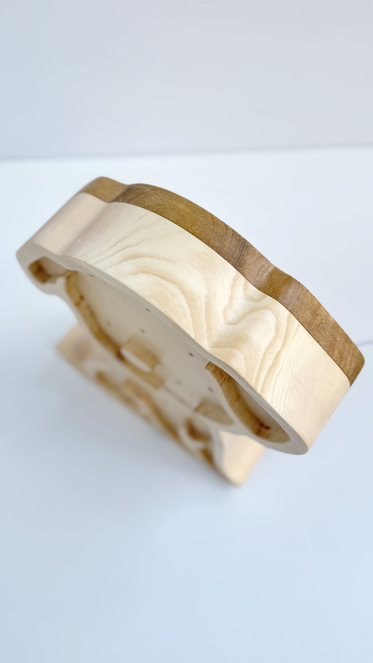 Mimila - Solid Cirmolo Wood Light -  Bark 03 - Premium Handcrafted Design - Made in Italy