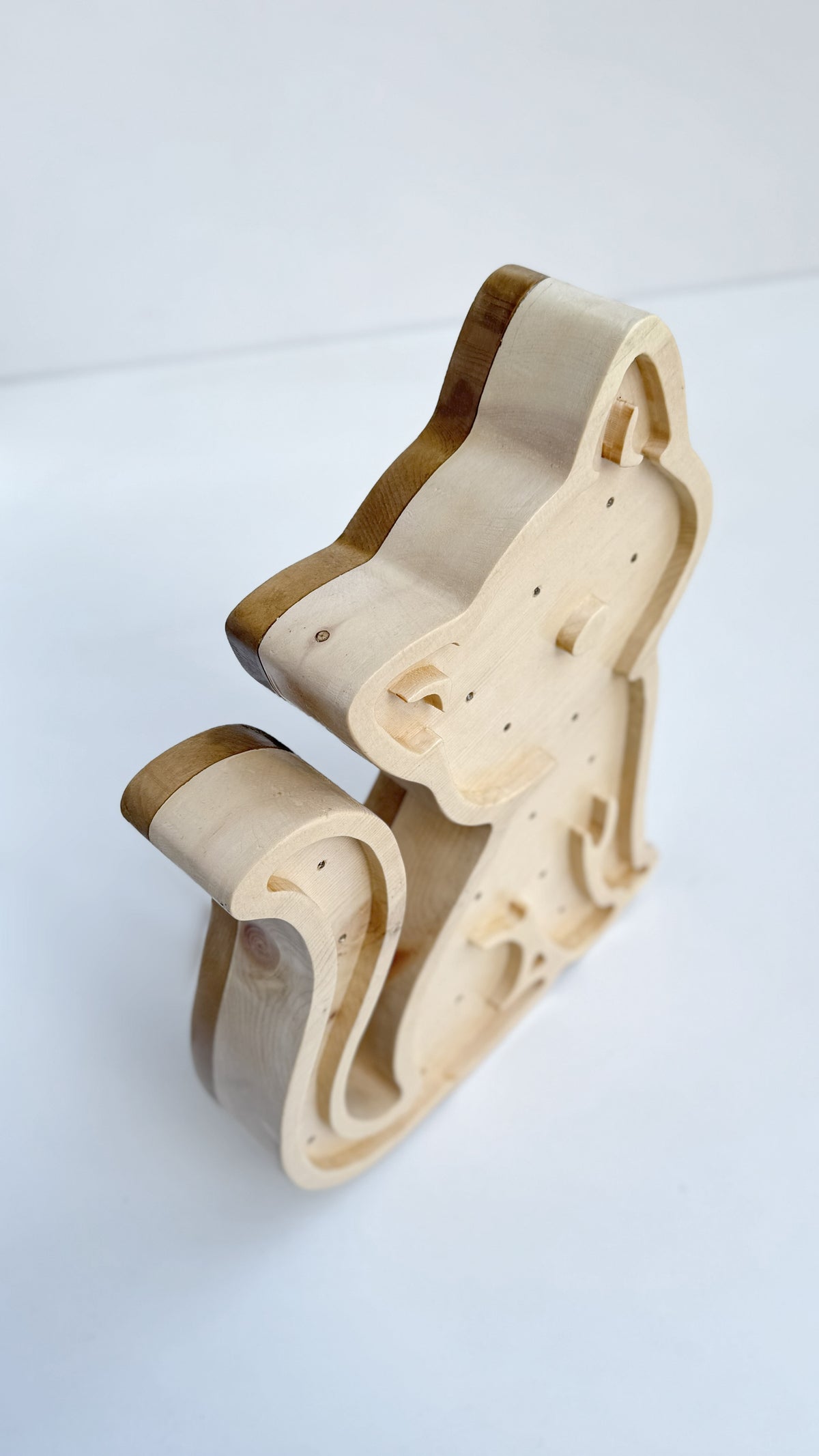 Mimila - Solid Cirmolo Wood Light -  Meow 01 - Premium Handcrafted Design - Made in Italy