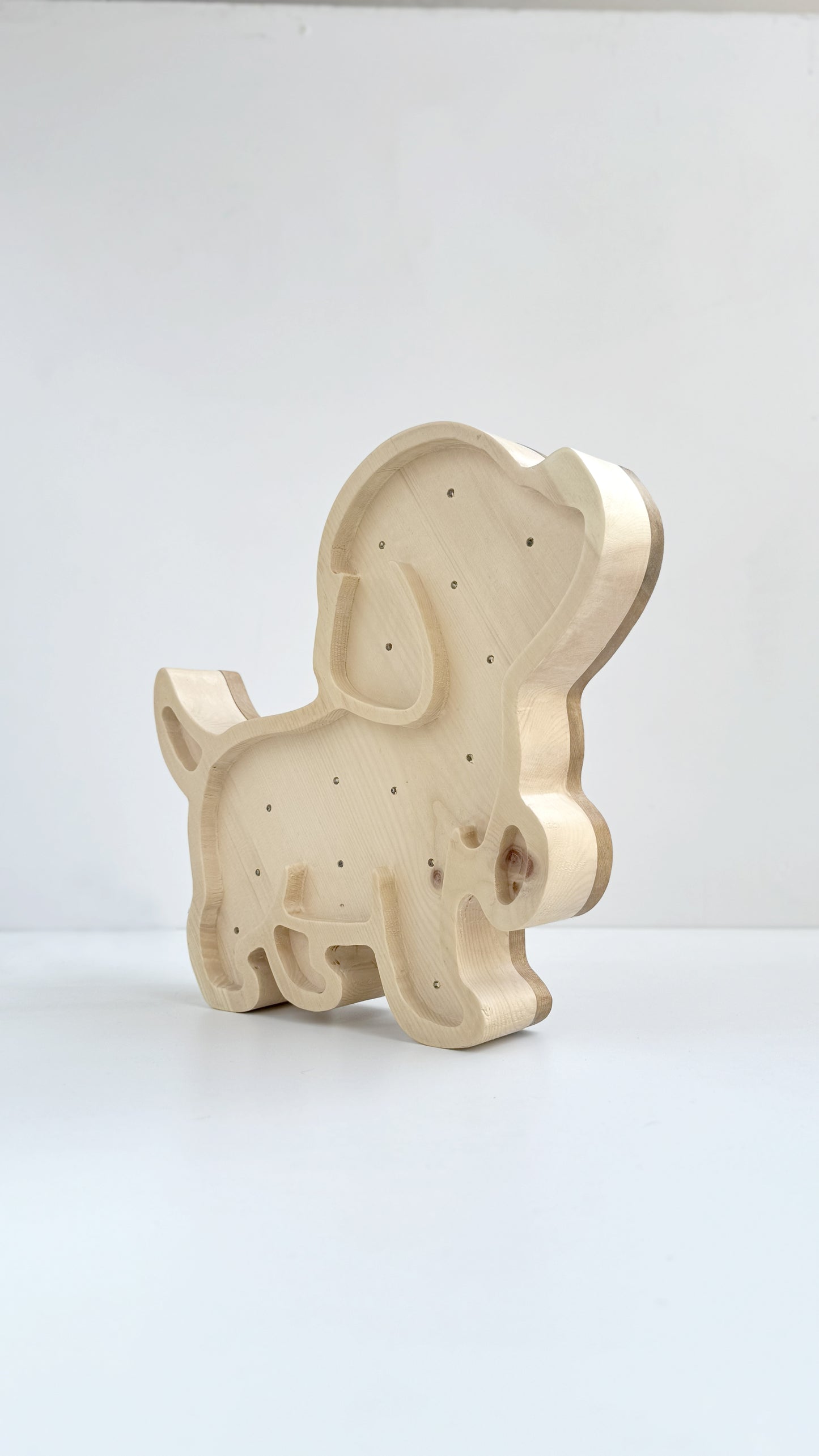Mimila -  Solid Cirmolo Wood Lamp - Bark 01 - Premium Handcrafted Design - Made in Italy
