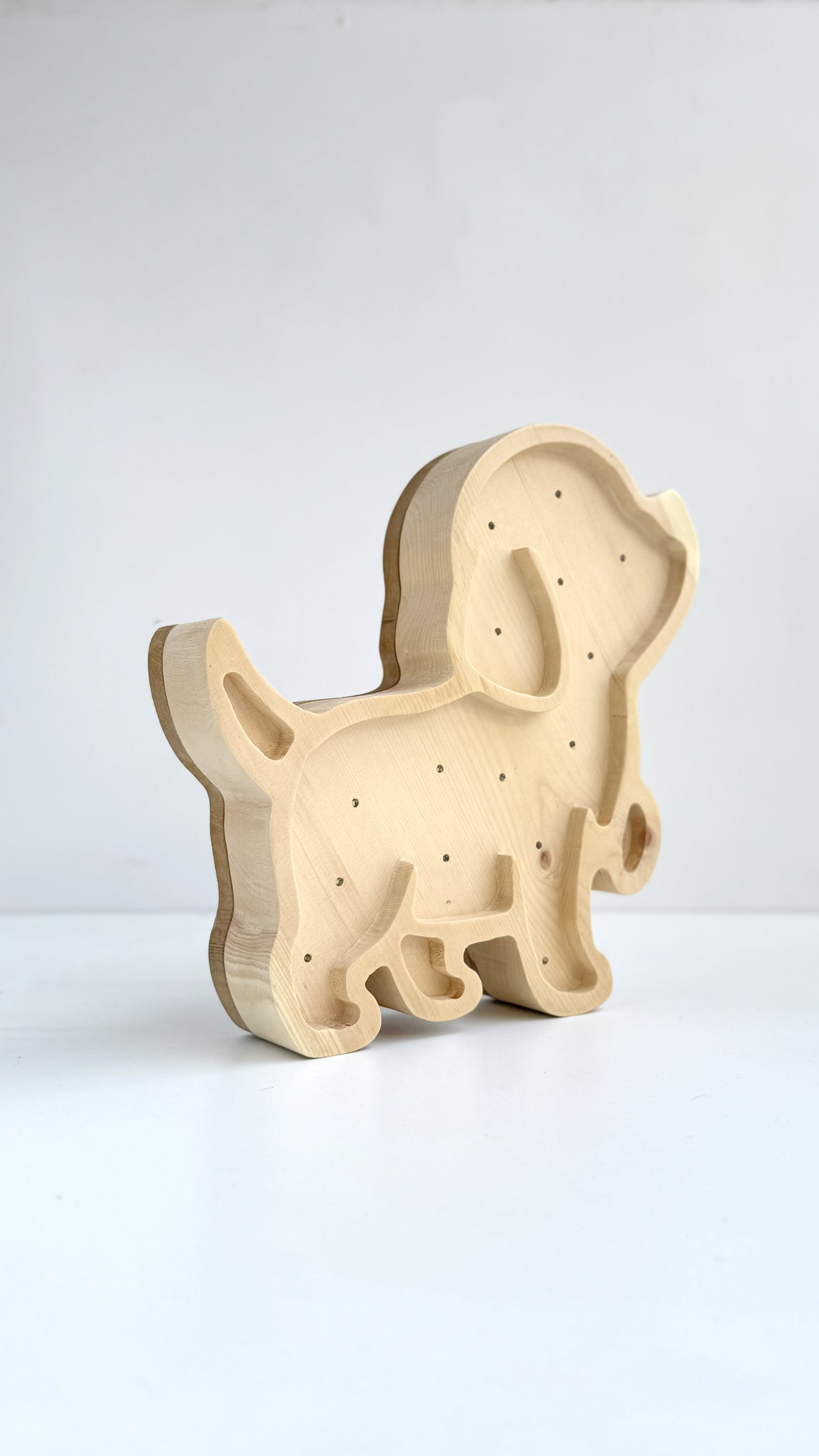 Mimila -  Solid Cirmolo Wood Lamp - Bark 01 - Premium Handcrafted Design - Made in Italy