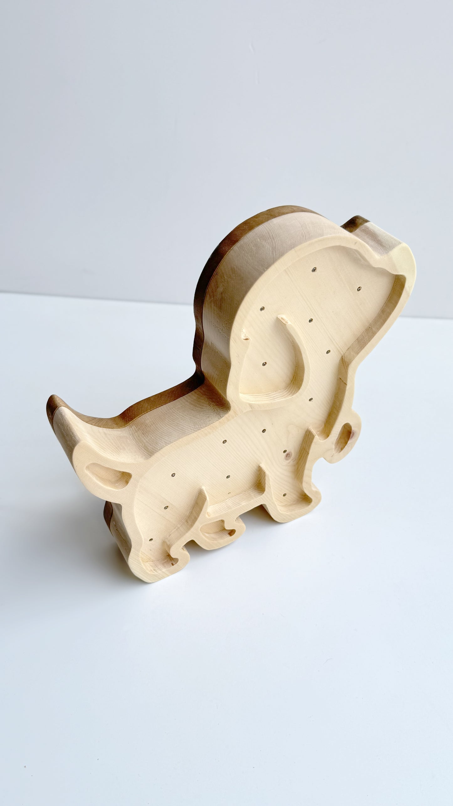Mimila -  Solid Cirmolo Wood Lamp - Bark 01 - Premium Handcrafted Design - Made in Italy