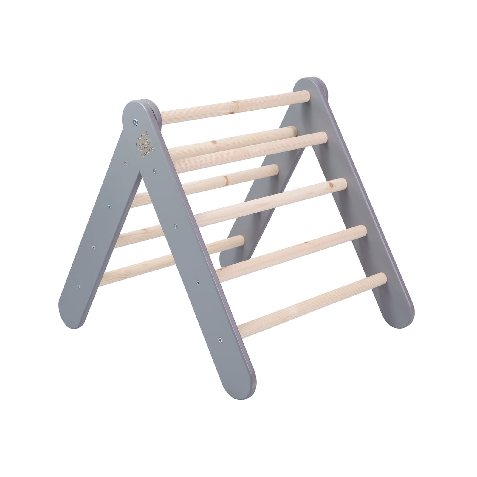 Wooden Triangular climbing Ladder - Gray – Biluza.com