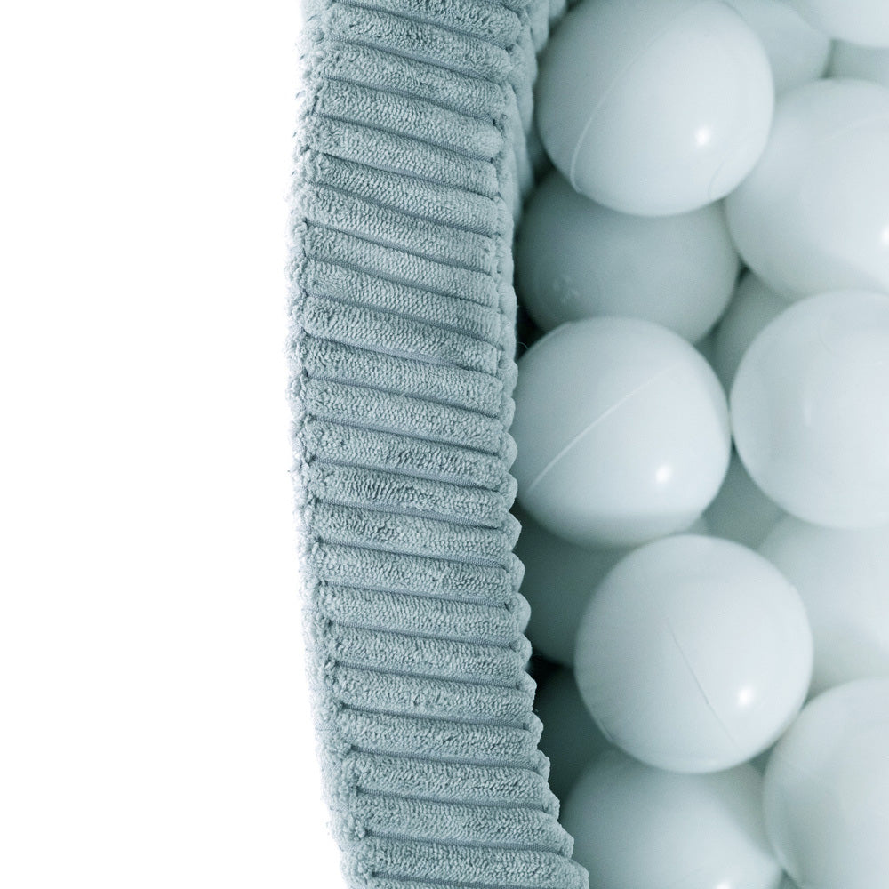 Ball Pit for Kids - Blue, Round, Corduroy, 90×30 cm, 200 Balls Included