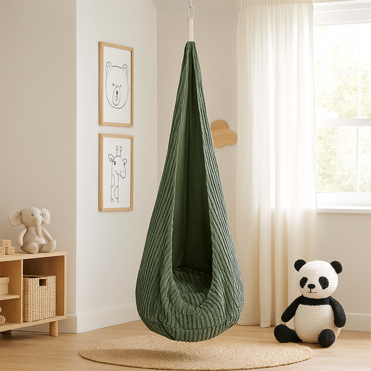 Cocoon Hammock for Kids - Stripe Green