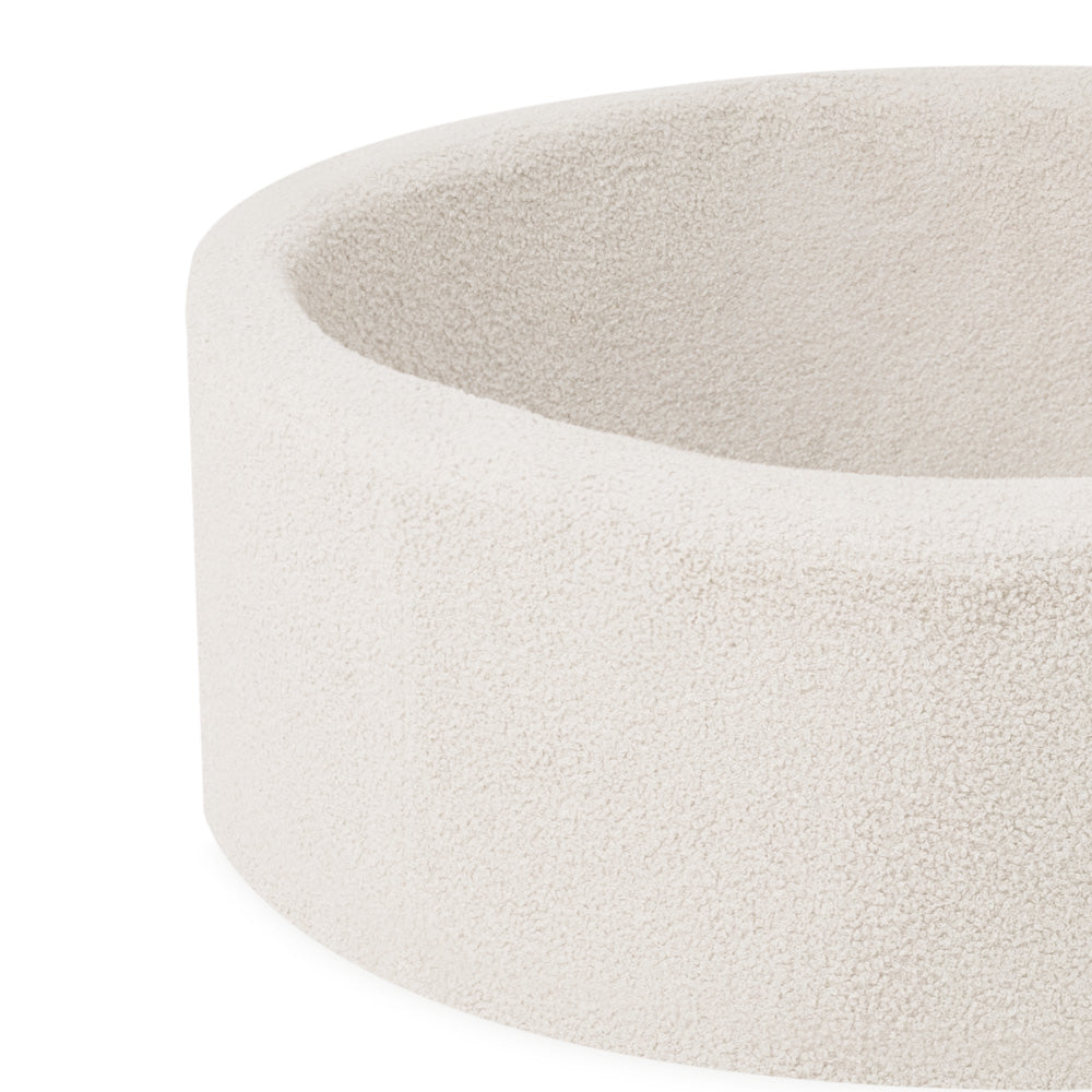 Piscine à balles pour enfants – Crème, ronde, polaire, 90 x 30 cm, 200 balles incluses